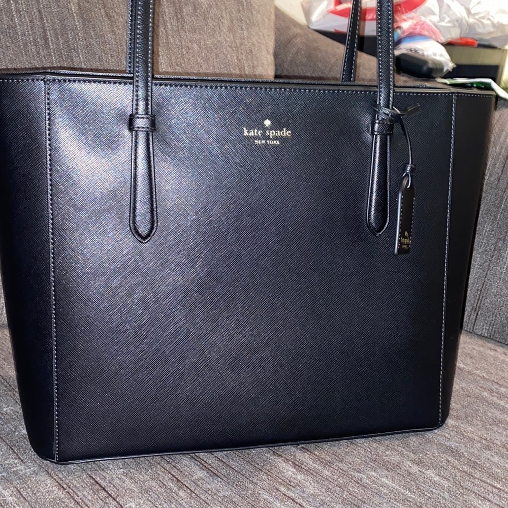 Schuyler Medium Tote Kate Spade black Saffiano leather